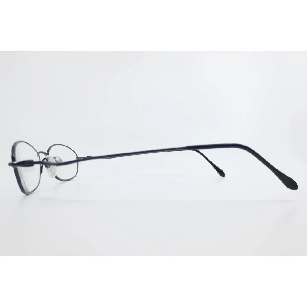 Fendi Oval Eyeglasses Black Metal Designer Frames 38406 Vintage Style